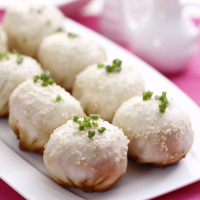 小杨生煎 鲜肉生煎 藤椒大虾荠菜 营养早餐特色小吃 上海生煎包 小杨
