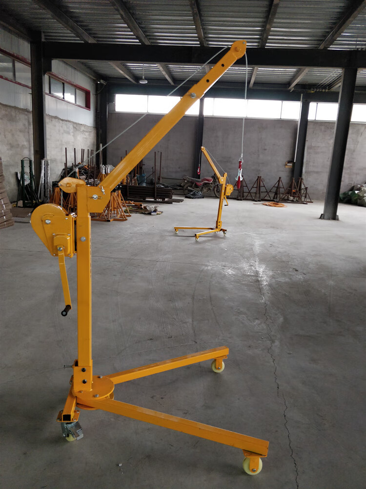 便携折叠移动小吊机装卸车起重吊架小型手摇升降机手动搬运小吊车 200