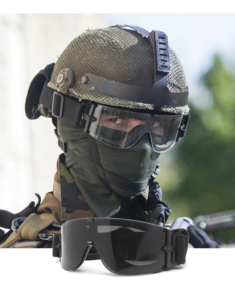眼镜军迷护目镜户外战术风镜骑行抗冲击防风沙灰尘防爆真人cs防护眼镜