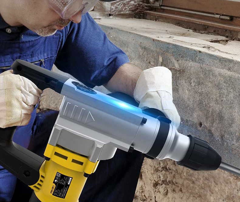 得力(deli)重型电锤电镐两用 大功率电锤冲击钻工业款 电钻 强劲工业