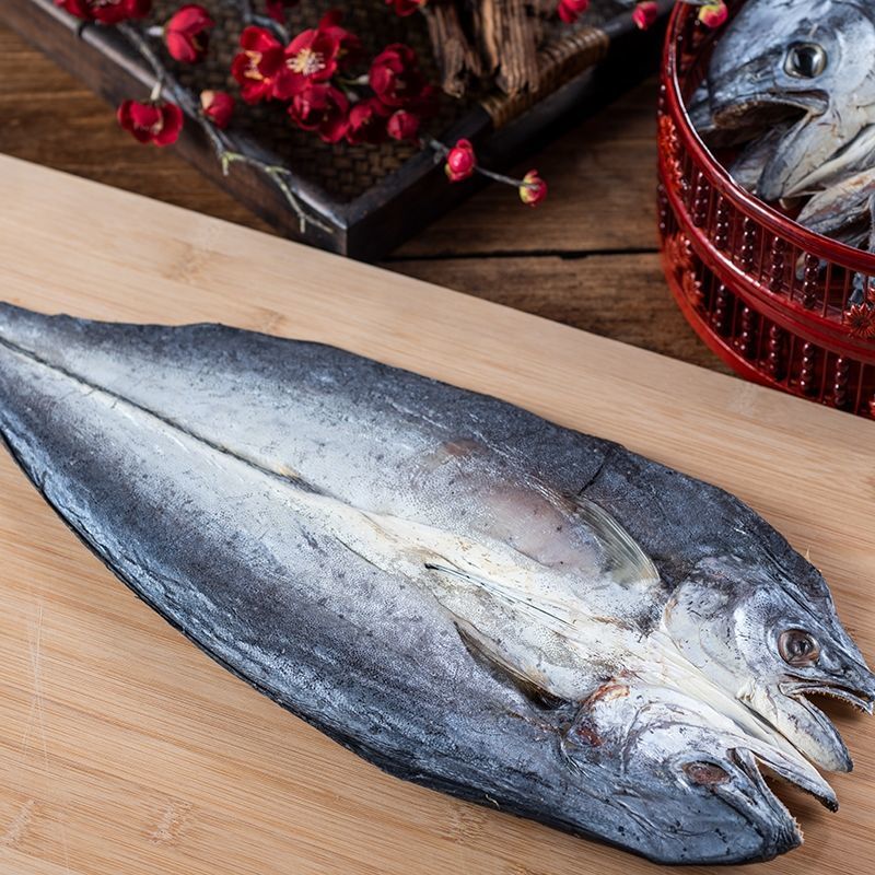 海鱼新货咸鱼腌制鱼干风干马鲛鱼刀鲅鱼圆头鲅鱼宏嘉睿圆头鲅鱼500g
