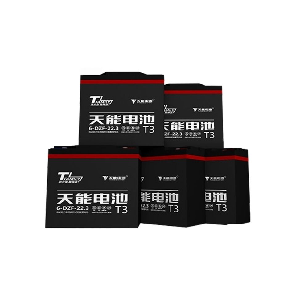 天能真黑金t3电池电动车电瓶石墨烯电池6dzf223天能真黑金48v354块
