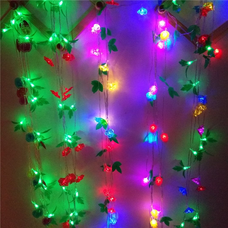 定做led小彩灯闪灯串灯满天星户外水变色七彩色圣诞树灯室外装饰灯 7
