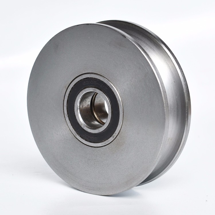 u型钢丝绳滑轮 吊车滑轮 起重滑轮 轨道轮 u槽轮轴承滑轮 圆管轮 直径