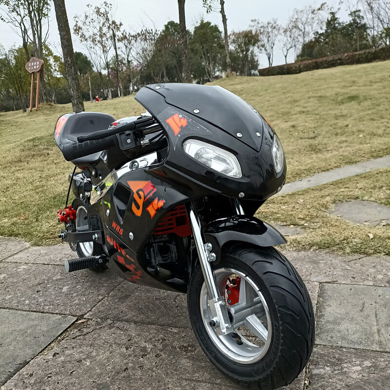 燃油 小孩骑的烧油摩托车20新款49cc小型迷你摩托小跑车汽油成人电动