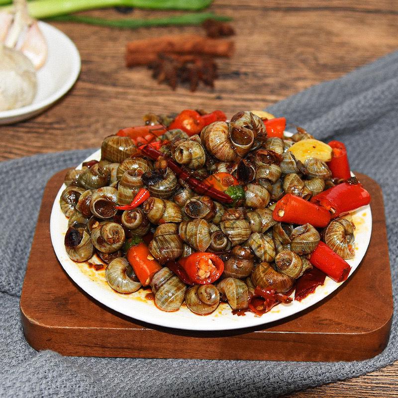 520礼物送女友老长沙口味嗦螺香辣炒田螺即食螺丝肉海鲜零食唆螺泥螺