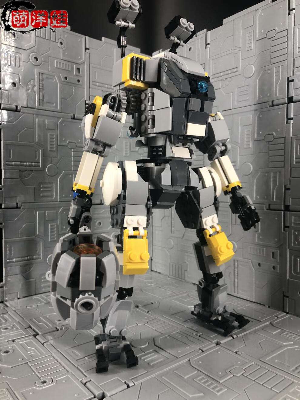 2022新款柒彩创意moc泰坦陨落bt7274主角机载人机甲moc模型拼装积木bt