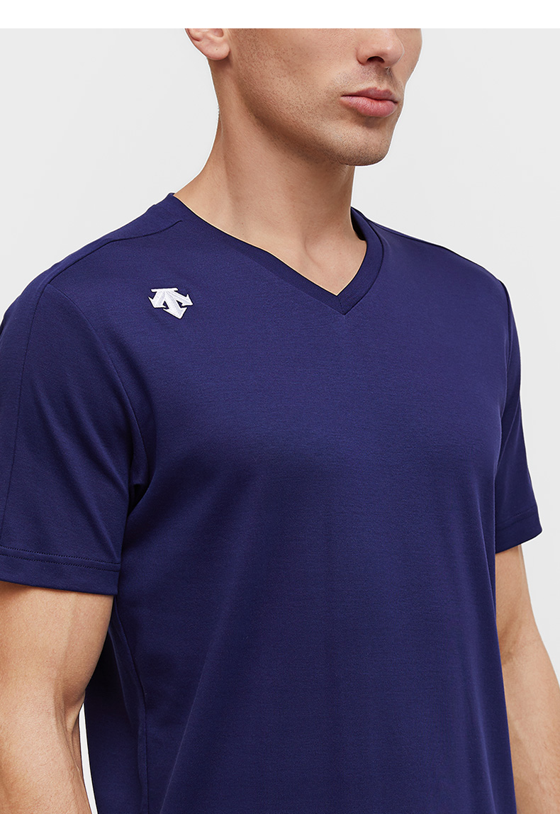 descente迪桑特 sports style 男子针织短袖t恤 d0231its80 白色-wt l