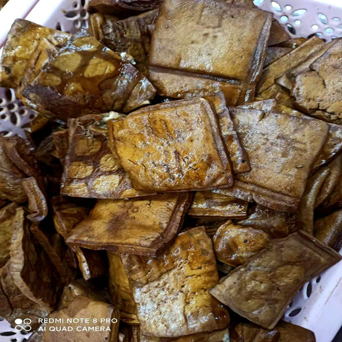 永康特产盐卤油炸豆腐泡五香豆干香干发当天现做新鲜烟熏豆腐干 豆腐