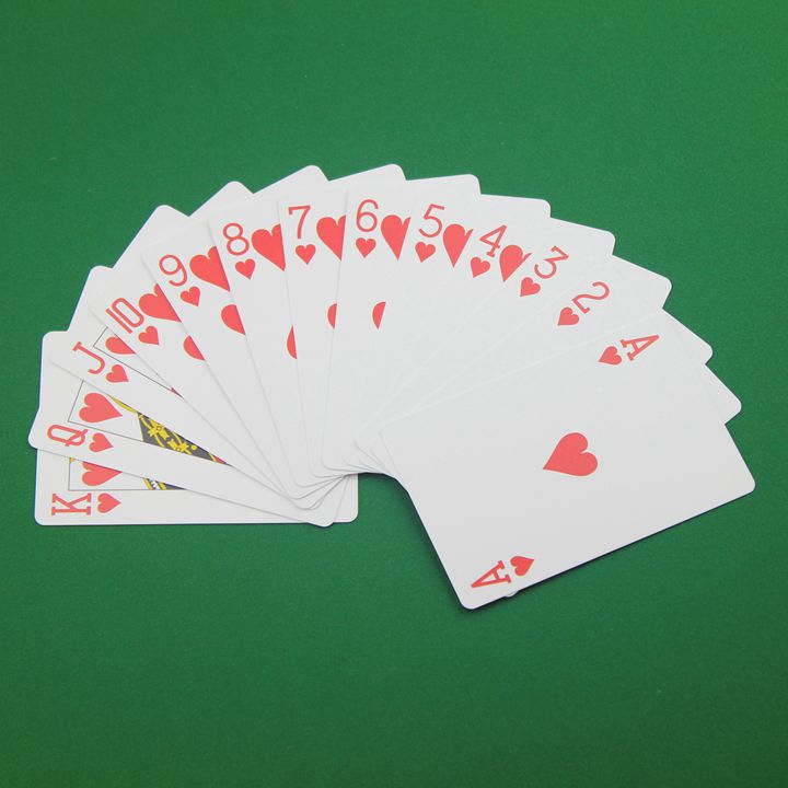 德州扑克塑料牌双面磨砂可水洗pvc梭哈桥牌加厚耐磨6付装901窄牌白边