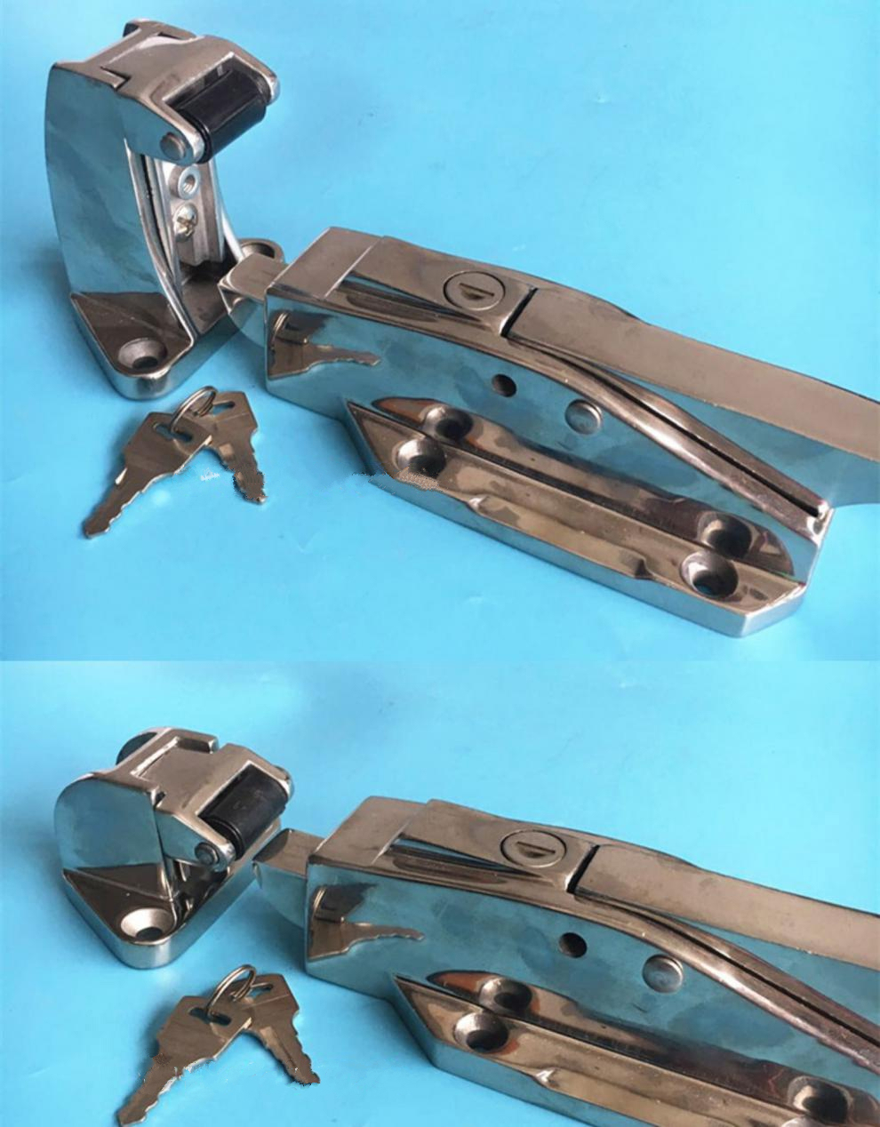 304不锈钢冷库门锁凸门冷冻库安全把手1178烘箱锁速冻门锁冰库锁10