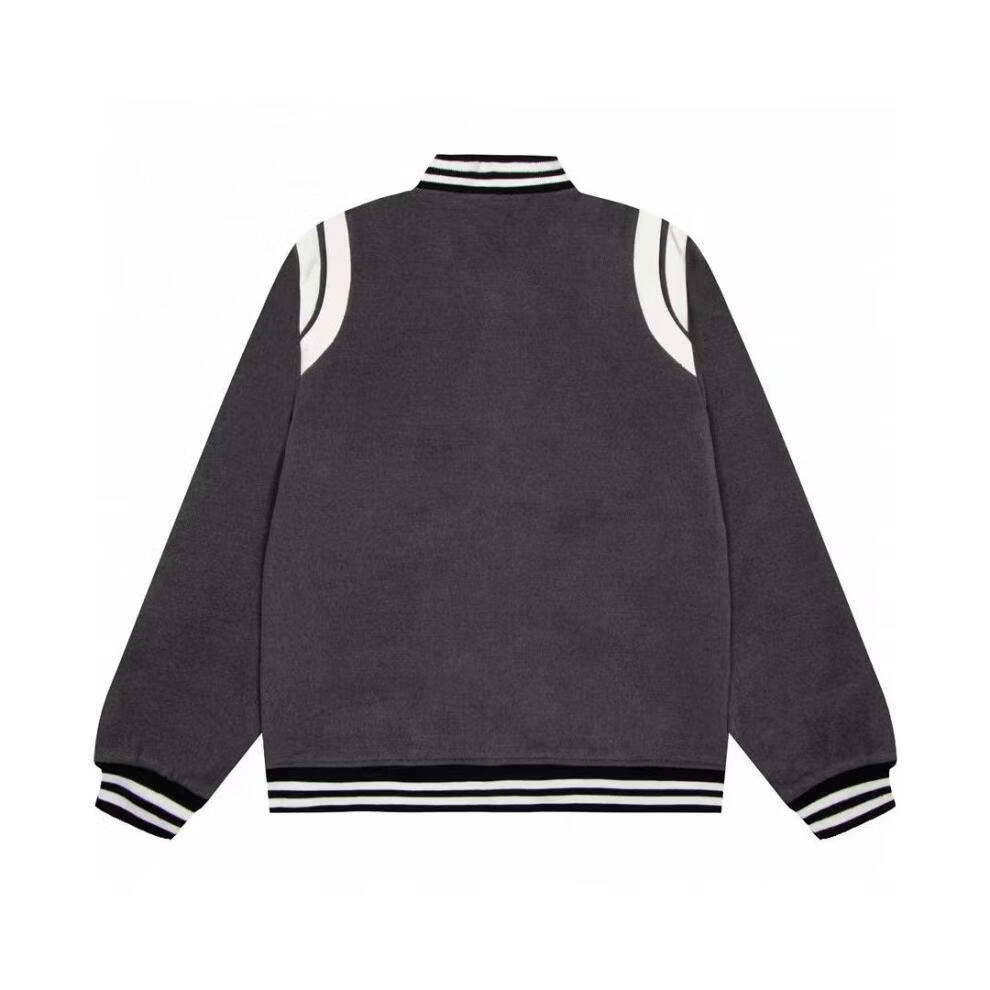 slp权志龙同款棒球服宽松复古质感飞行夹克长袖外套马绒面料.