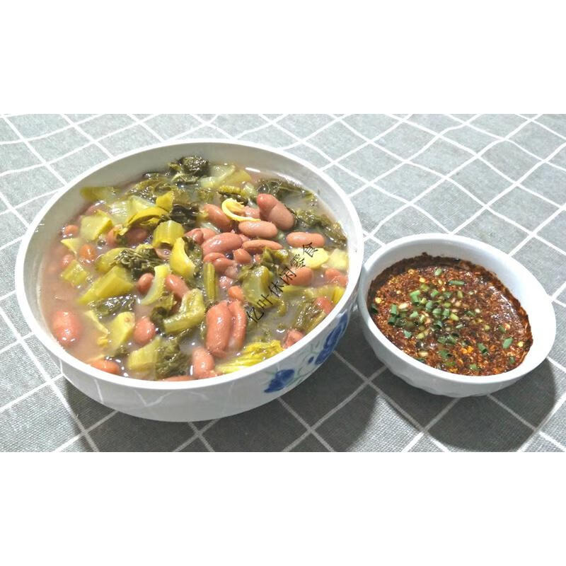 贵州特产酸菜农家自制鱼酸菜豆米火锅青菜1斤买辣椒