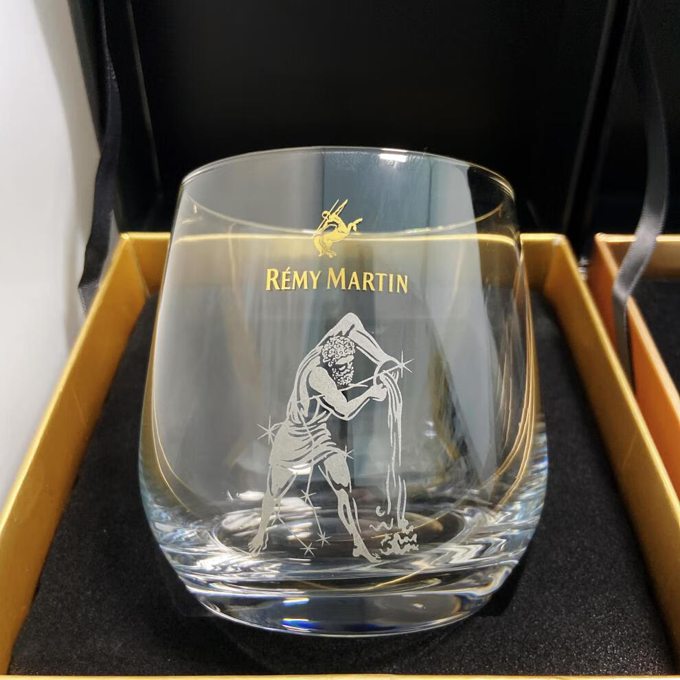 人头马酒杯人头马洋酒杯白兰地威士忌杯星座夜光杯水晶玻璃单杯礼盒装