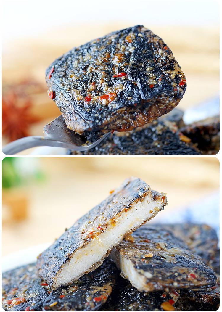邬辣妈长沙臭豆腐黑色臭干子湖南特产零食独立小包装非手撕素肉卷混合