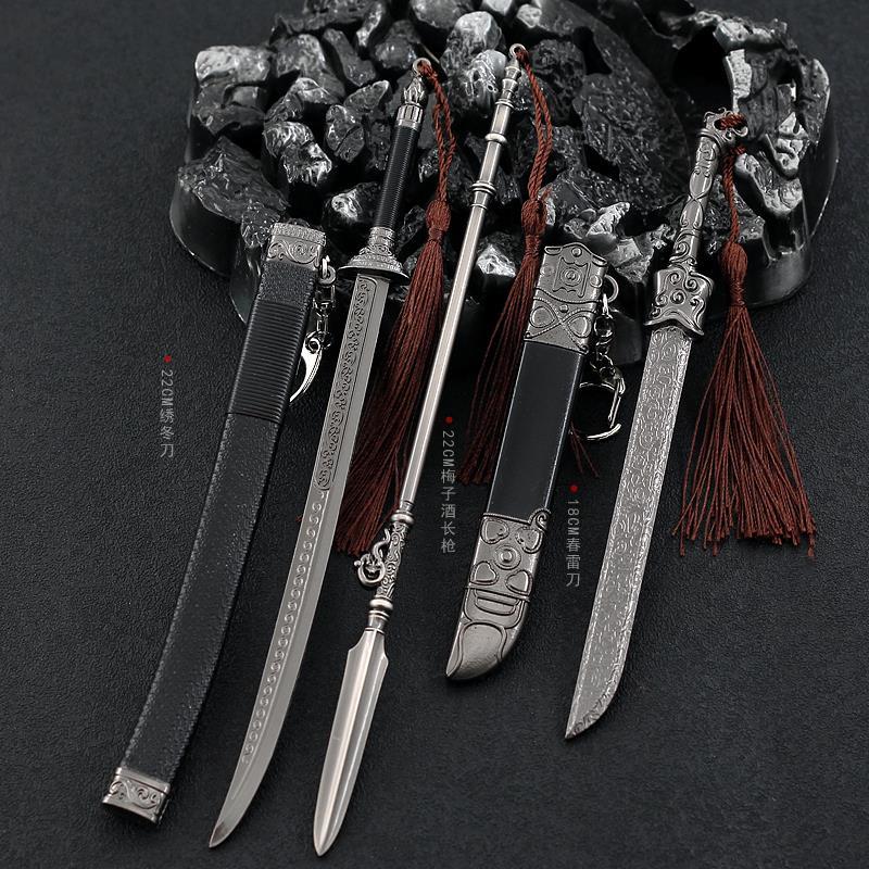 桃花剑神邓太阿剑雪中悍刀行陈芝豹梅子酒绣冬刀春雷金属模型火云