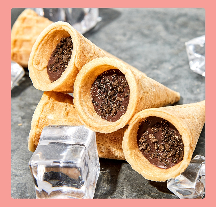 【官方甄选】爆浆曲奇小蛋筒 夹心爆浆口味升级加热欧莉莎盒装版308克