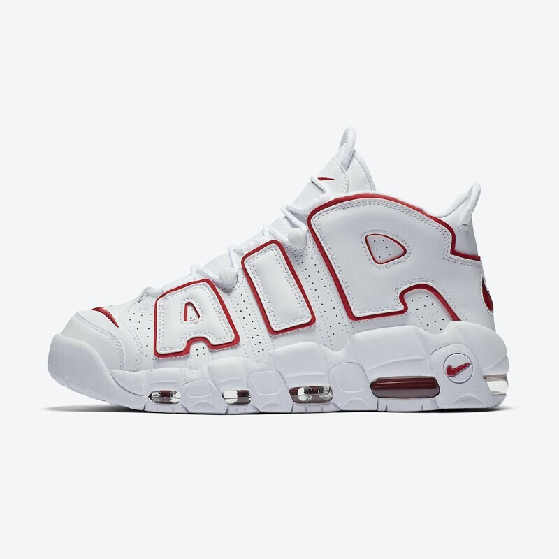 耐克nike air more uptempo 皮蓬大air 男女款休闲运动鞋 黑红415082
