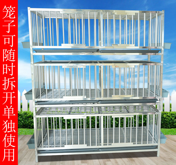 鸡笼家用不锈钢养殖笼双层三层多层养鸡笼鹅笼鸭笼鸡屋鸡舍养殖场 122