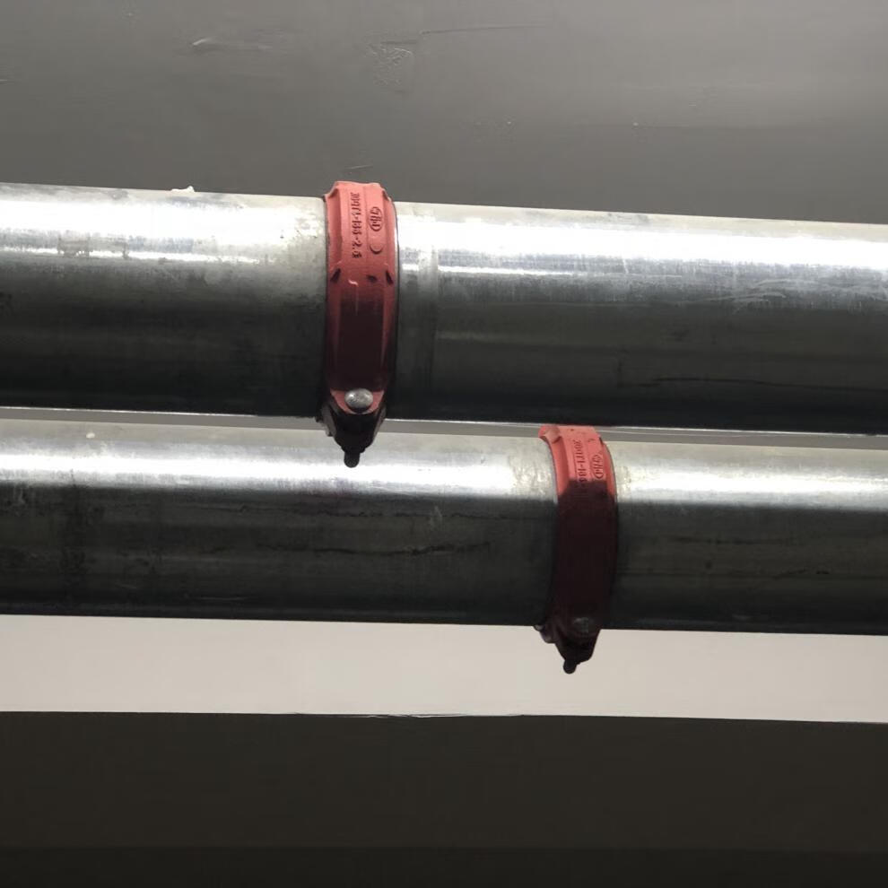 刚性卡箍/沟槽钢卡卡箍管件/消防管卡箍直通/dn50dn65dn80dn100 dn50