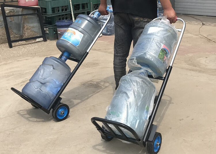 拉桶装水的小车折叠家用小型小拉车拉水桶行李车饮水机桶拉杆车飞高
