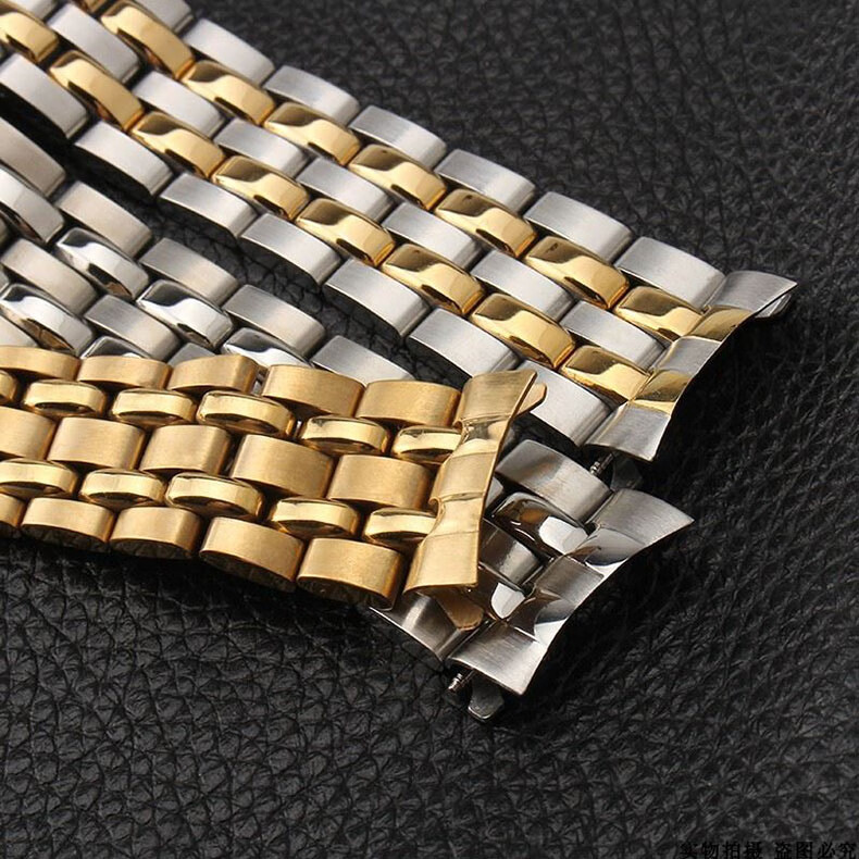 梅花手表表带原装 titoni梅花表带宇宙系列钢带男777/sy精钢手表带