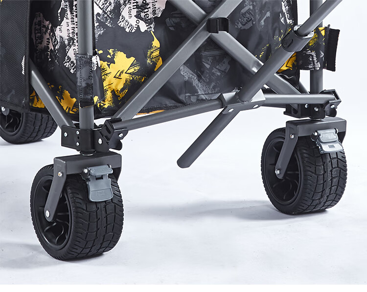 钓鱼拉杆车黑坑专用战车可折叠渔具小拉车户外手拉车大号野营 加宽轮