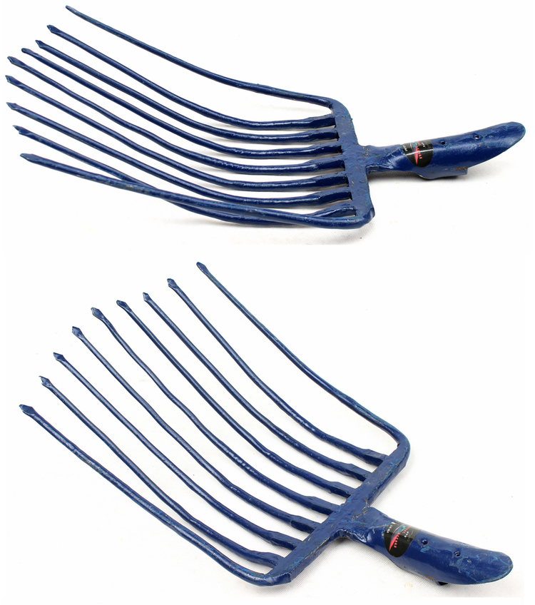 纯钢九股钢叉铁道叉钢叉石子叉垃圾叉 九齿钢叉建筑叉 焊接版【图片