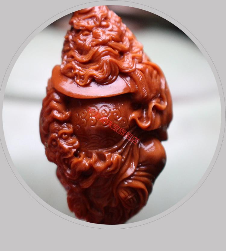 芊芙曼苏工橄榄核雕磐石名家大师纯手工雕刻大籽钟馗捉鬼橄榄胡手串