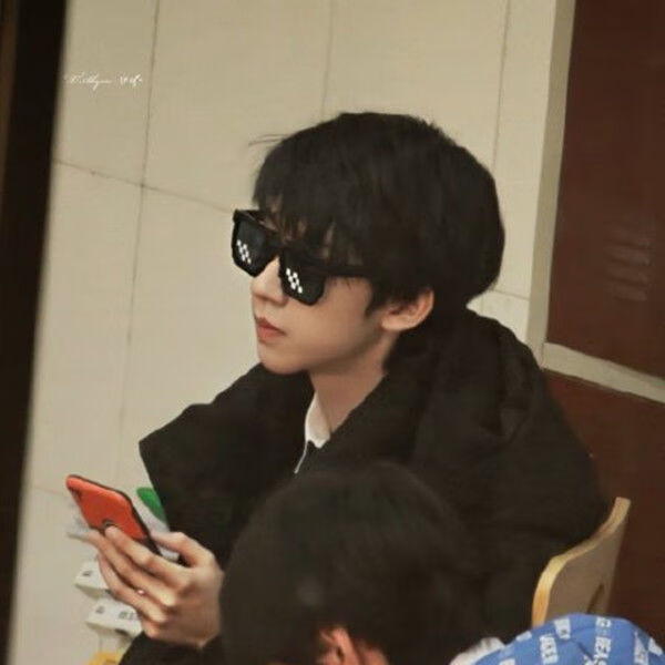 希尔库班马赛克眼镜贺峻霖同款马赛克眼镜女嘻哈抖音网红蹦迪搞怪太阳