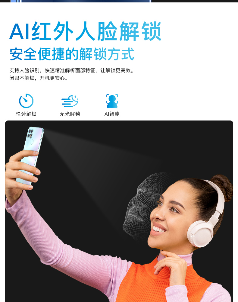 官方自営乔鸟适用doov朵唯m12promax时尚大屏超薄指纹全网通4g便宜