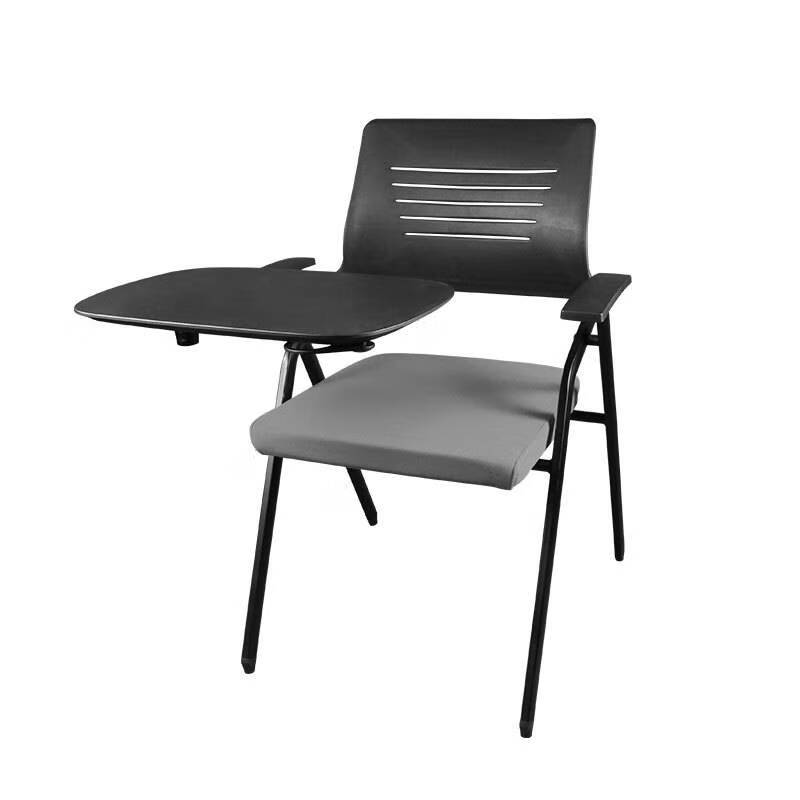 培训折叠椅带桌板智慧教室椅子折叠桌板椅子带写字板的椅子 【带小板