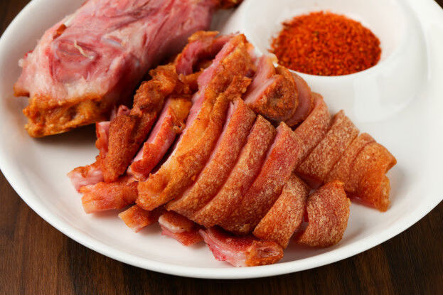 5折 【严选】润轩德国咸猪手 风味咸猪蹄膀脆皮猪肘生制半成品酒店