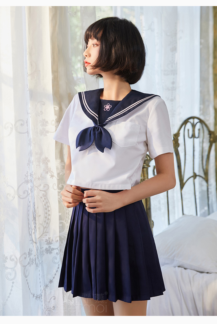 内衣性感软妹日系水手服jk学姐诱惑制服百褶短裙女角色扮演套装7034
