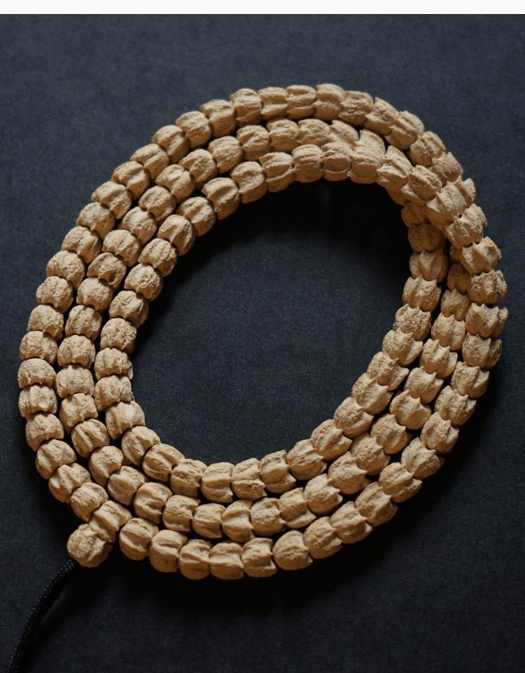 情冰 热振柏香籽龙爪百香籽个性项链 佛珠菩提子手串 龙爪纹7mm【图片