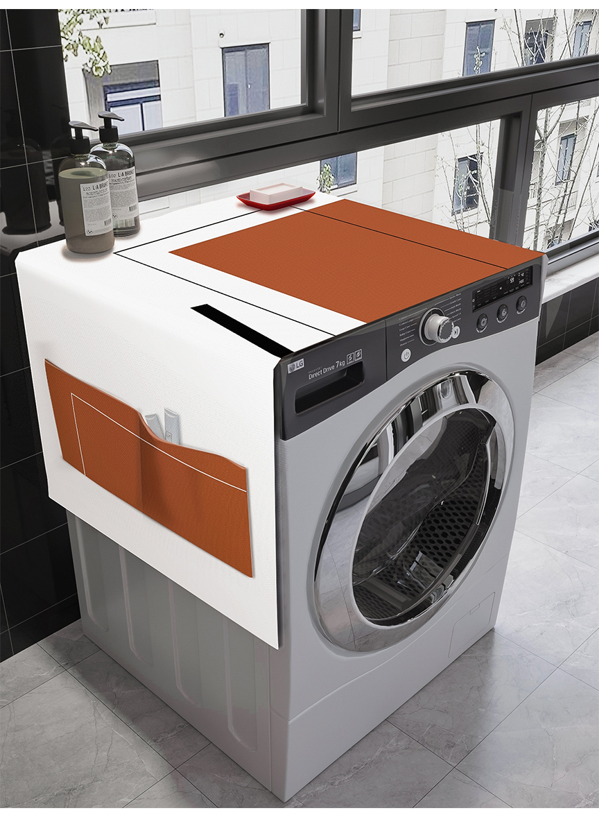 冰柜防晒罩 双开门冰箱防尘盖布滚筒洗衣机防水防晒盖巾防尘罩布艺