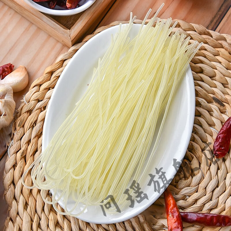 桂林米粉干粉配卤水料包崇善干米粉900g2袋含卤水广西米粉手工粗粉