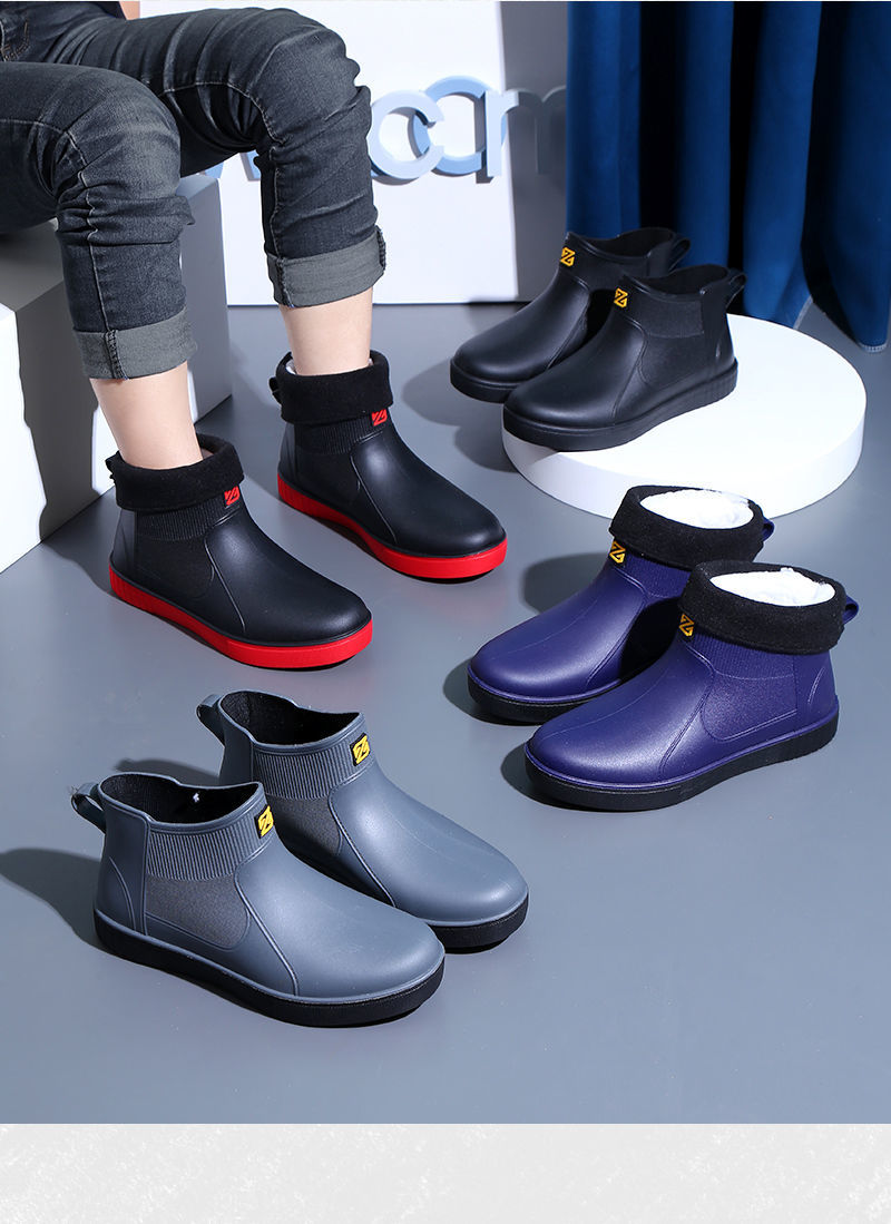 劳保雨鞋男士防臭防水鞋子短雨鞋雨靴雨水胶鞋男款靴牛筋底工作劳保套