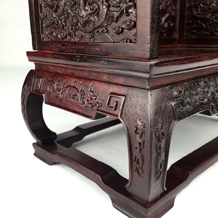泽艺缘 红木红酸枝衣柜子微缩家具模型工艺品小摆件迷你小家具 红酸枝