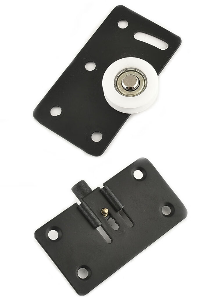 衣柜推拉门滑轮老式滚轮移门下轨道凹轮躺门轮滑轨导轨配件套装12米