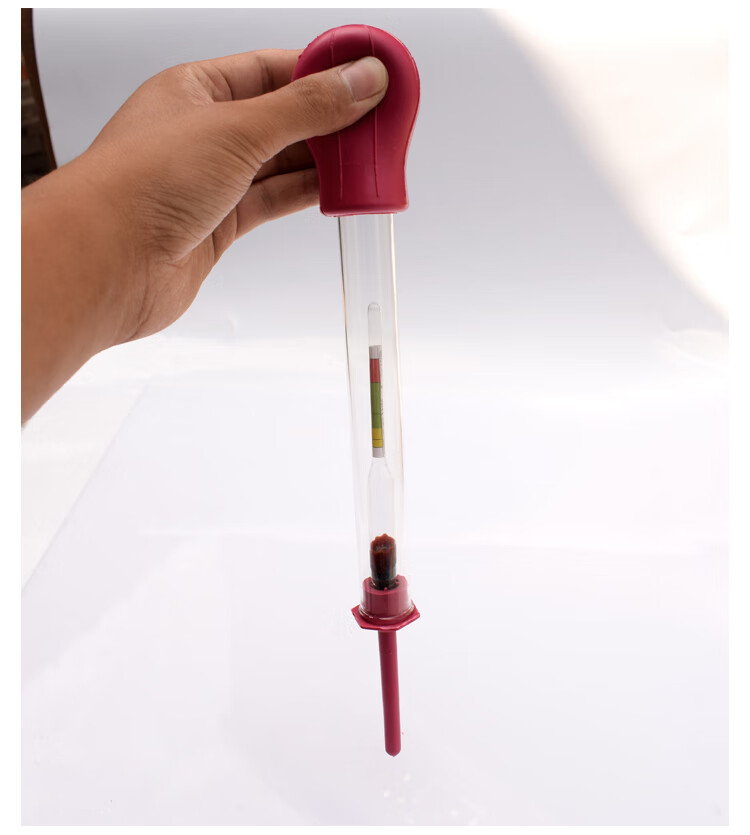 蓄电池电液比重计电液密度计电瓶吸入式比重计1113电液比重计