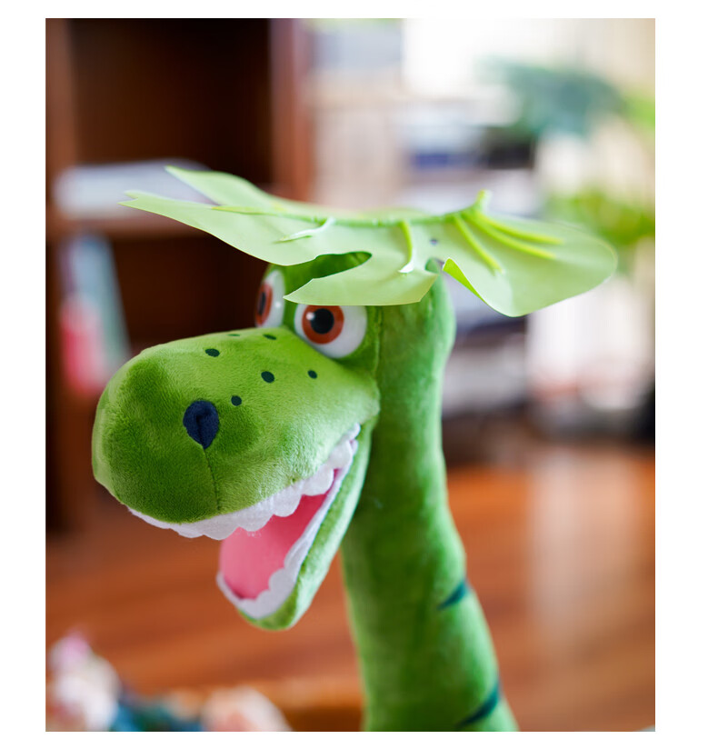 大号恐龙毛绒玩具抱枕玩偶男宝宝布娃娃礼物 绿色 65厘米张嘴款【图片