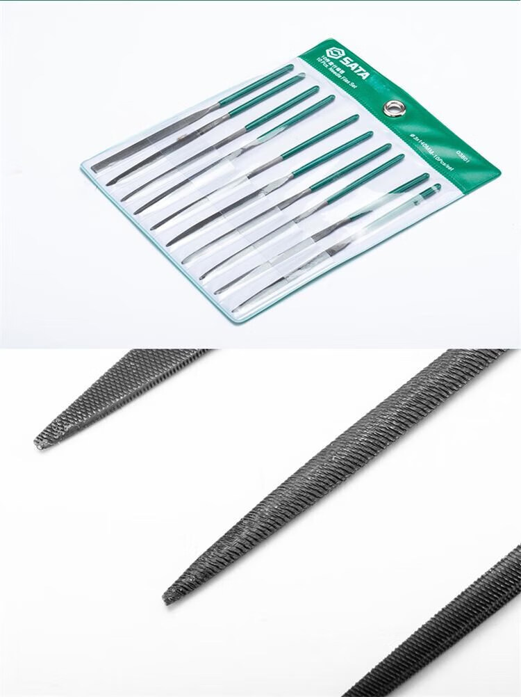 世达(sata)10件套什锦锉套装微型迷你小锉刀3x140mm 4x160mm 5x180mm