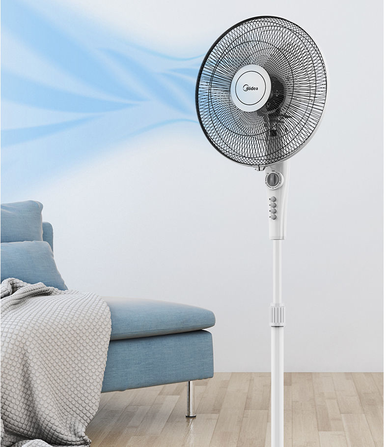 电风扇落地扇家用静音节能摇头大风立式电扇卧室宿舍定时升降 fs40