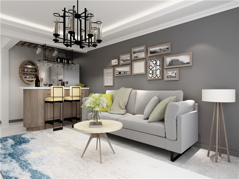 主播背景布3d直播间直播背景布立体高清简欧现代客厅背景布新米白色按