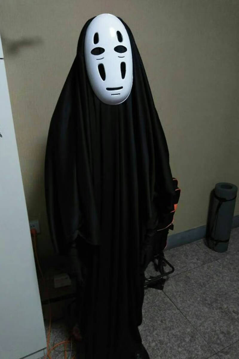 无脸男cos服万圣节成人服装cosplay儿童宫崎骏动漫千与千寻无脸男衣服