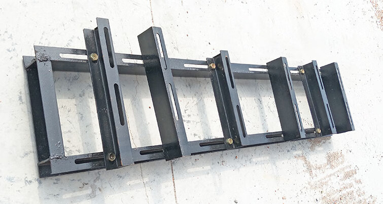 柴油汽油电动机组打药柱塞水泵万向轮可调担架支架铁架子槽钢机架d1款