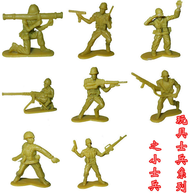 士兵模型套装儿童打仗玩具礼盒装升级版特惠小兵250件地图大兵收纳袋