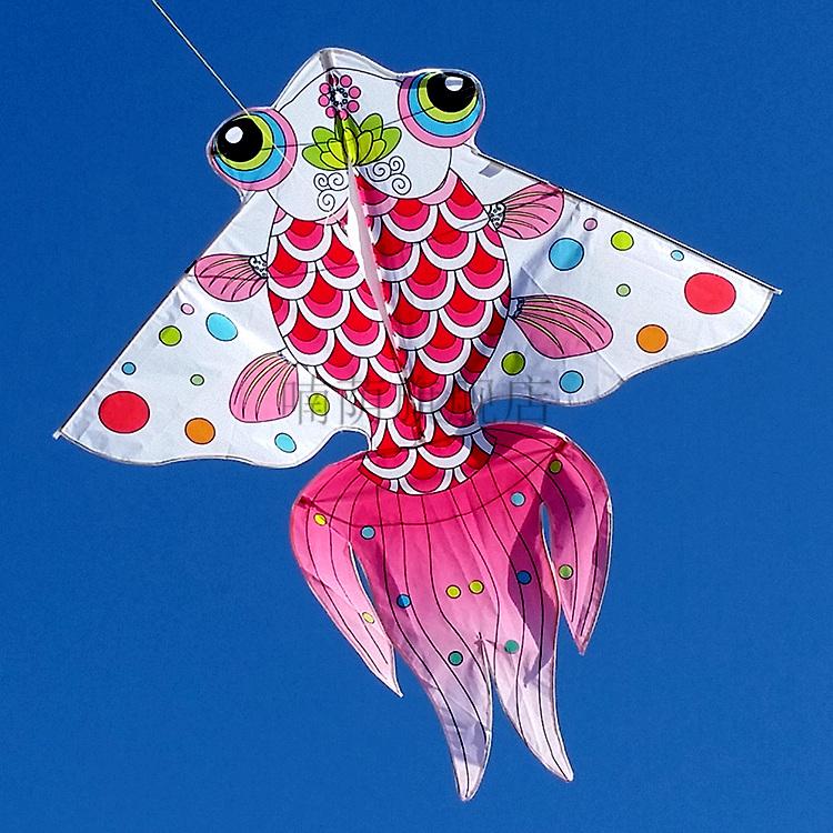 金鱼风筝潍坊风筝传统中国风金鱼风筝新手微风成人易飞儿童凤凰新款