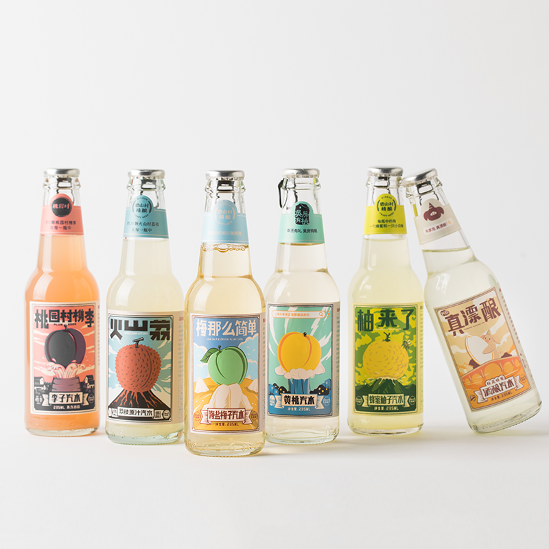 碧山村汽水 碧山村精酿汽水 225ml*瓶 6瓶多规格 大家族组合 好喝的